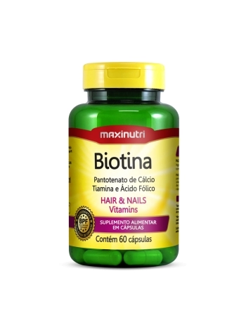 BIOTINA + (VIT. B1, B5, AC. FOLICO) C/60.