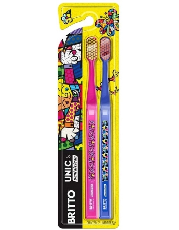 ESCOVA DENTAL UNIC ROMERO BRITTO MACIA COM 2UN DENTALCLEAN