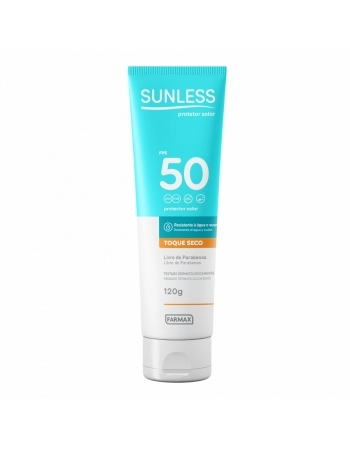 PROTETOR SOLAR FPS 50 SUNLESS 120G FARMAX