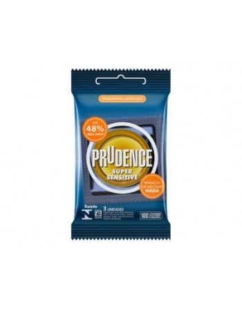 PRESERVATIVO PRUDENCE COM 3 SUPER SENSITIVE PRUDENCE