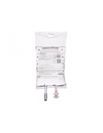 SOLUCAO RINGER COM LACTATO INTRAVENOSO 500ML BOLSA JP