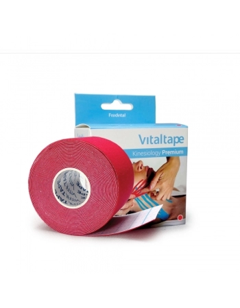 KINESIO TAPE PREMIUM VERMELHA 5CM X 5M FISIOVITAL
