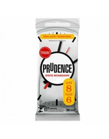 PRESERVATIVO PRUDENCE LV8 PG6 EFEITO RETARDANTE PRUDENCE