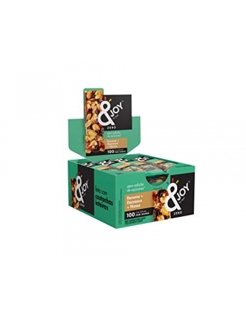 BARRA NUTS JOY ZERO BANANA / DAMASCO E NOZES COM 12 AGTAL JOY