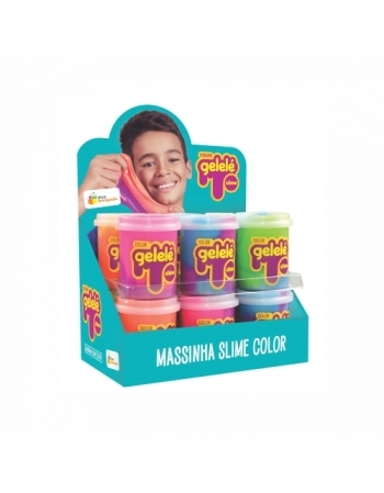 SLIME GELELE COLOR 152G COM 12 GELELE SLIME