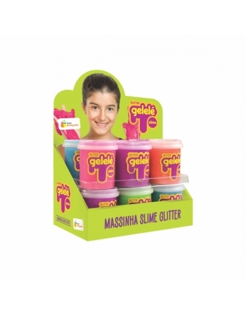 SLIME GELELE GLITTER 152G COM 12 GELELE SLIME