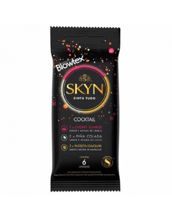 PRESERVATIVO BLOWTEX COM 6 SKYN COCKTAIL BLOWTEX