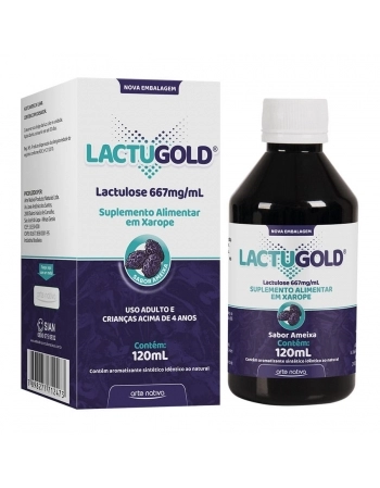 LACTUGOLD LACTULOSE 667MG/ML SABOR AMEIXA 120ML ARTE NATIVA