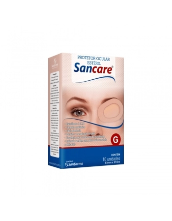 PROTETOR OCULAR ESTERIL COM 10 TAM G SANCARE SANFARMA