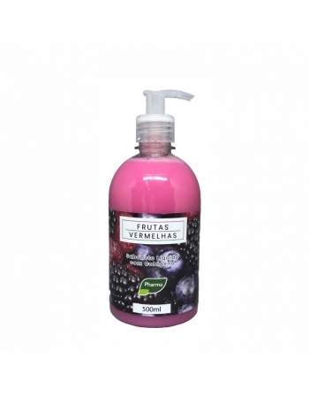 SABONETE LIQUIDO FRUTAS VERMELHAS PUMP 500ML PHARMA PHARMATURA