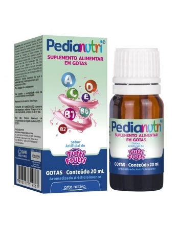 PEDIANUTRI SUPLEMENTO ALIMENTAR GOTAS 20ML TUTTI FRUTTI ARTE NATIVA