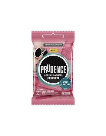 PRESERVATIVO PRUDENCE COM 3 CHICLETE PRUDENCE