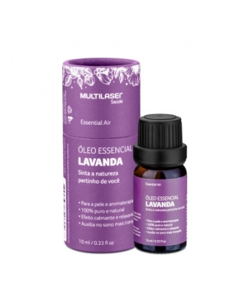 OLEO ESSENCIAL DE LAVANDA (RELAXANTE/AUXILIA NO SONO) 10ML MULTILASER