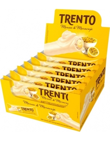 WAFER TRENTO MOUSSE DE MARACUJA DISPLAY C/16UNX32G