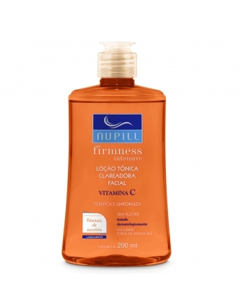 LOCAO TONICA CLAREADORA VITAMINA C FIRMNESS INTENSIVE 200ML NUPILL