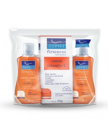 KIT VIAGEM VITAMINA C (SAB.FACIAL/LOC.CLAREADORA/CR VIT C)