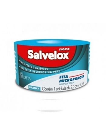 FITA MICROPOROSA 2,5X4,5 BRANCO SALVELOX CREMER