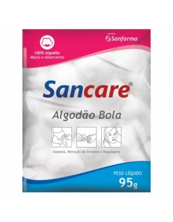 ALGODAO 95G BOLAS SANCARE SANFARMA
