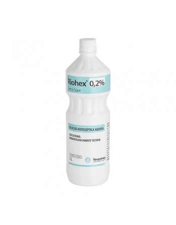 RIOHEX CLOREXIDINA 0,2% DERMO SUAVE 1 LITRO RIOQUIMICA