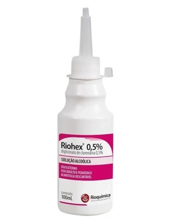 RIOHEX CLOREXIDINA 0,5% ALCOOLICO 100ML ALMOTOLIA RIOQUIMICA