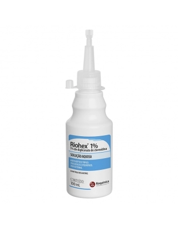RIOHEX CLOREXIDINA 1% AQUOSO 100ML ALMOTOLIA RIOQUIMICA