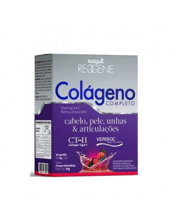 COLAGENO COMPLETO VERISOL/TIPO II F VERMELHAS SACHE 10X5G