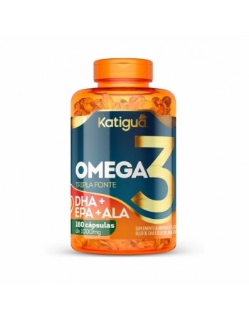 OMEGA 3 TRIPLA FONTE 1000MG COM 180 CAPS KATIGUA