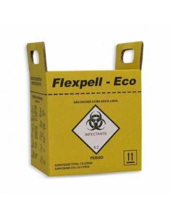 COLETOR DE MATERIAL PERFUROCORTANTE ECO 07L CX C/20 FLEXPELL