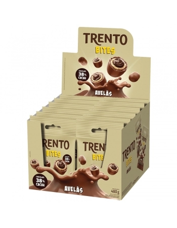 WAFER TRENTO BITES AVELA AO LEITE DISPLAY C/12UNX40G