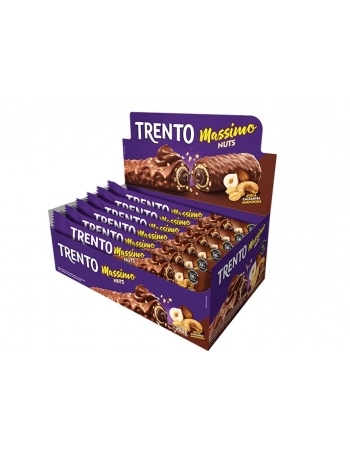 WAFER TRENTO MASSIMO NUTS AO LEITE COM 16UNX30G TRENTO