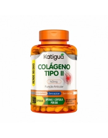 COLAGENO TIPO II 40MG COM 90 CAPS KATIGUA