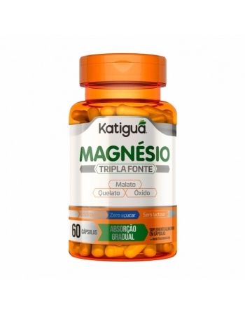 MAGNESIO TRIPLA FONTE 500MG COM 60 CAPS KATIGUA