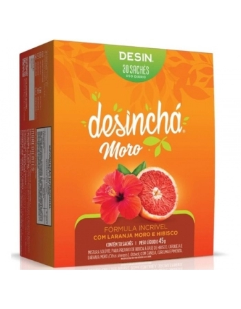 DESINCHA MORO (LARANJA E HIBISCO) COM 30 SACHES DESINCHA