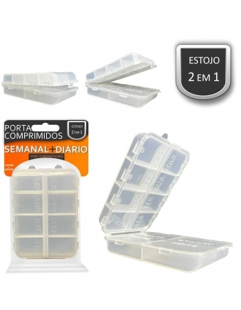 PORTA COMPRIMIDOS COM 12 REPART. 3B 3B INDUSTRIA DE PLASTICO