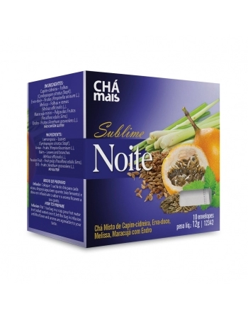 CHA COM 10 SACHES SUBLIME NOITE 12G CHA MAIS