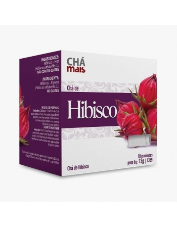 CHA COM 10 SACHES HIBISCO 13G CHA MAIS