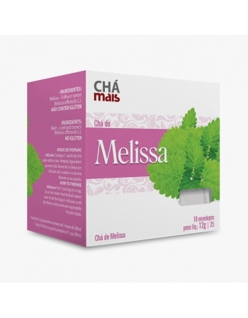 CHA COM 10 SACHES MELISSA 12G CHA MAIS