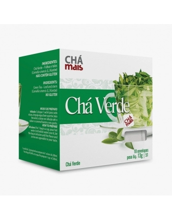 CHA COM 10 SACHES CHA VERDE 13G CHA MAIS