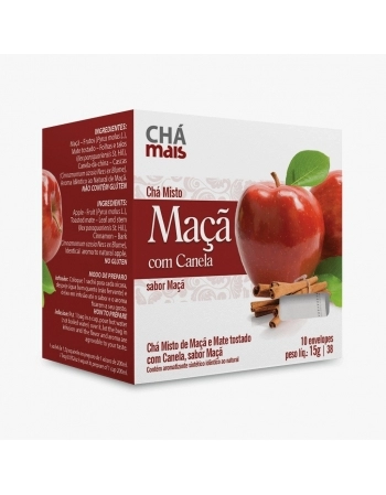 CHA COM 10 SACHES MACA COM CANELA 15G CHA MAIS