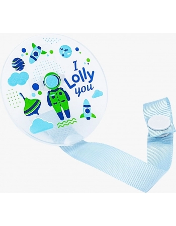 PRENDEDOR CHUPETA ZOO R7073/01 AZUL LOLLY