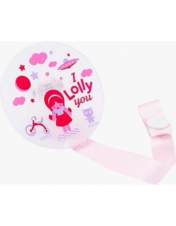 PRENDEDOR CHUPETA ZOO R7073/01 ROSA LOLLY