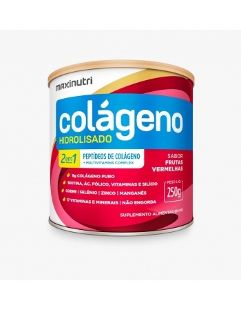 COLAGENO HIDR. 2EM1 250GR FRUTAS VERMELHAS