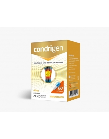 CONDRIGEN 40MG (COLAGENO TIPO II) COM 60 CAPS MAXINUTRI