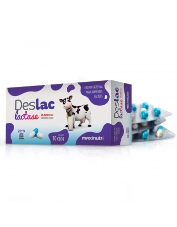 DESLAC LACTASE CAPS 10.000 FCC COM 30 CAPS MAXINUTRI