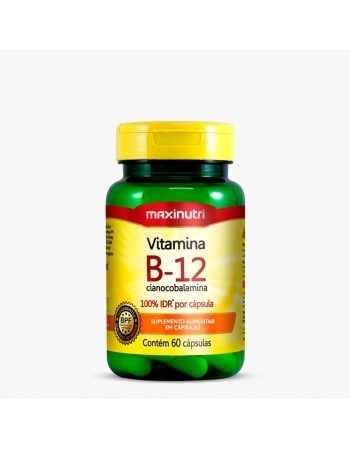 VITAMINA B12 COM 60 CAPS MAXINUTRI