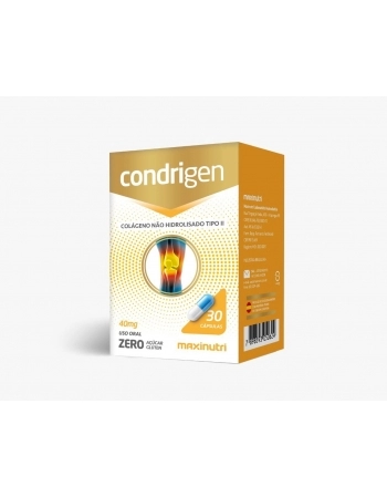 CONDRIGEN 40MG (COLAGENO TIPO II) COM 30 CAPS MAXINUTRI