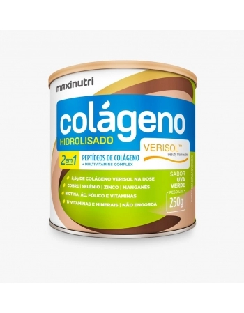 COLAGENO HIDR. 2 EM 1 250G VERISOL UVA VERDE MAXINUTRI