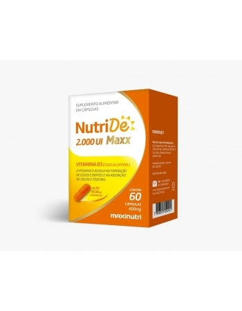 NUTRIDE MAXX VIT. D3 2000 UI 400MG COM 60 MAXINUTRI