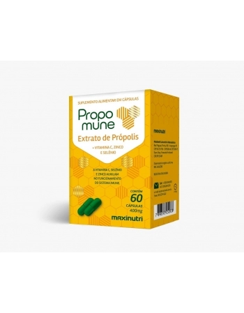 PROPOMUNE EXTRATO DE PROPOLIS 400MG COM 60 CAPS MAXINUTRI