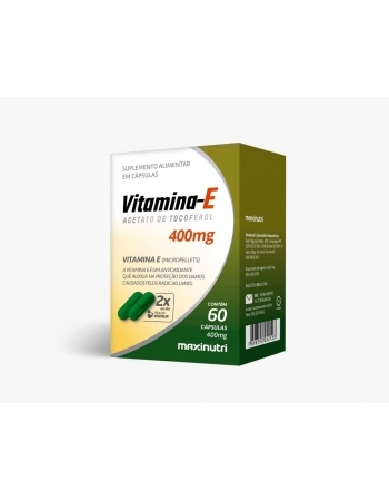 VITAMINA E (ACETATO DE TOCOFEROL) 400MG C/60 CAPS